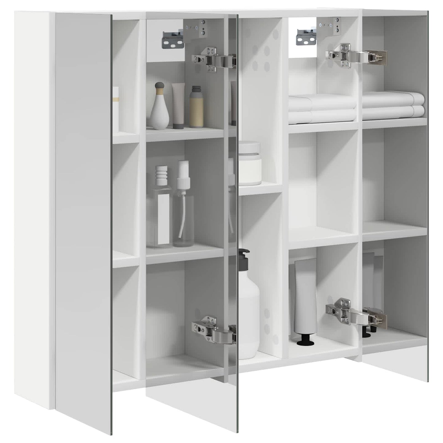 Bathroom Mirror Cabinet White 70 x 14.5 x 70 cm Engineered wood