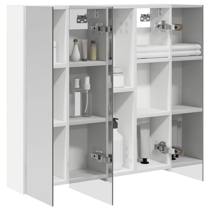 Bathroom Mirror Cabinet White 70 x 14.5 x 70 cm Engineered wood