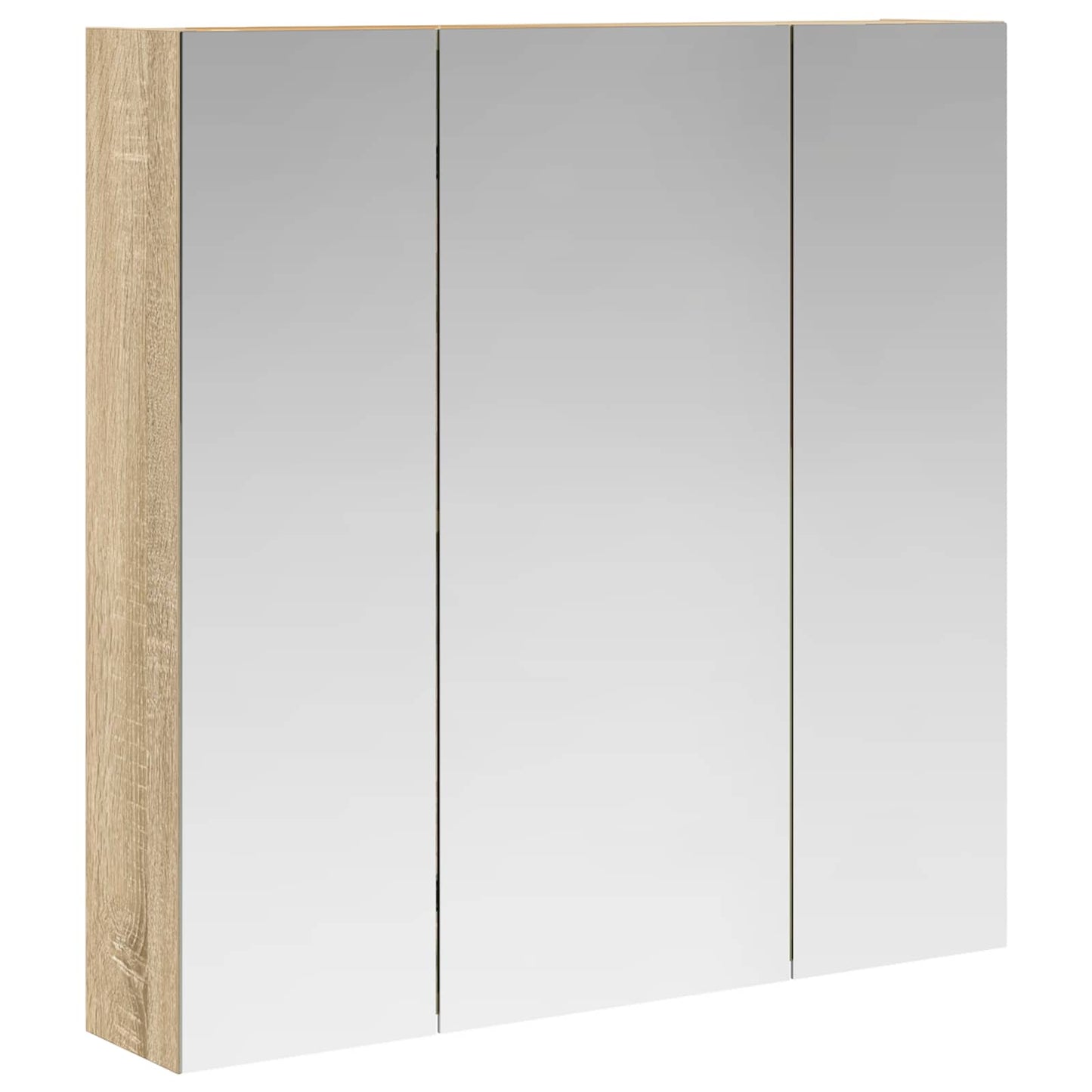 Bathroom Mirror Cabinet Sonoma Oak 70 x 14.5 x 70 cm