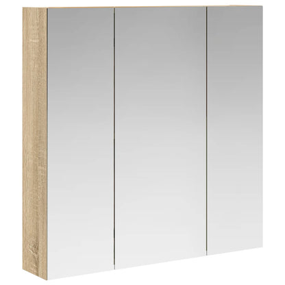 Bathroom Mirror Cabinet Sonoma Oak 70 x 14.5 x 70 cm