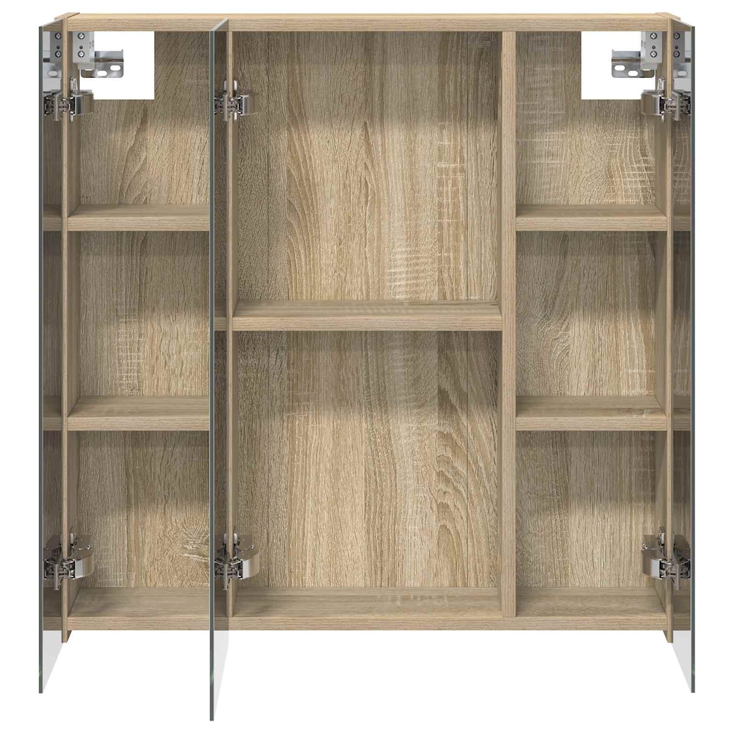 Bathroom Mirror Cabinet Sonoma Oak 70 x 14.5 x 70 cm