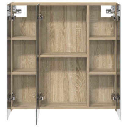 Bathroom Mirror Cabinet Sonoma Oak 70 x 14.5 x 70 cm