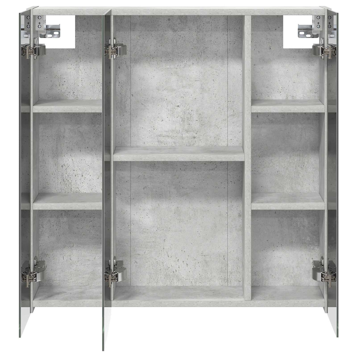 Bathroom Mirror Cabinet Concrete Grey 70 x 14.5 x 70 cm