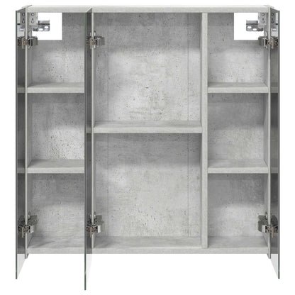Bathroom Mirror Cabinet Concrete Grey 70 x 14.5 x 70 cm