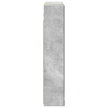 Bathroom Mirror Cabinet Concrete Grey 70 x 14.5 x 70 cm