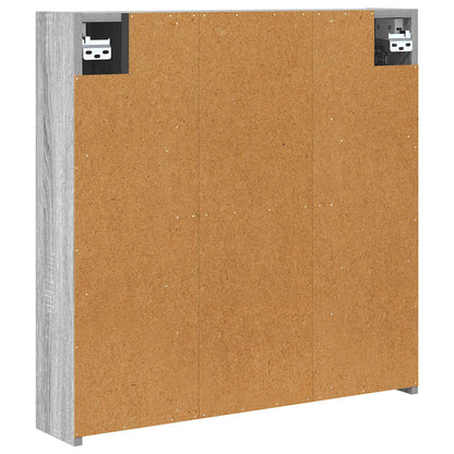 Bathroom Mirror Cabinet Grey Sonoma 70 x 14.5 x 70 cm