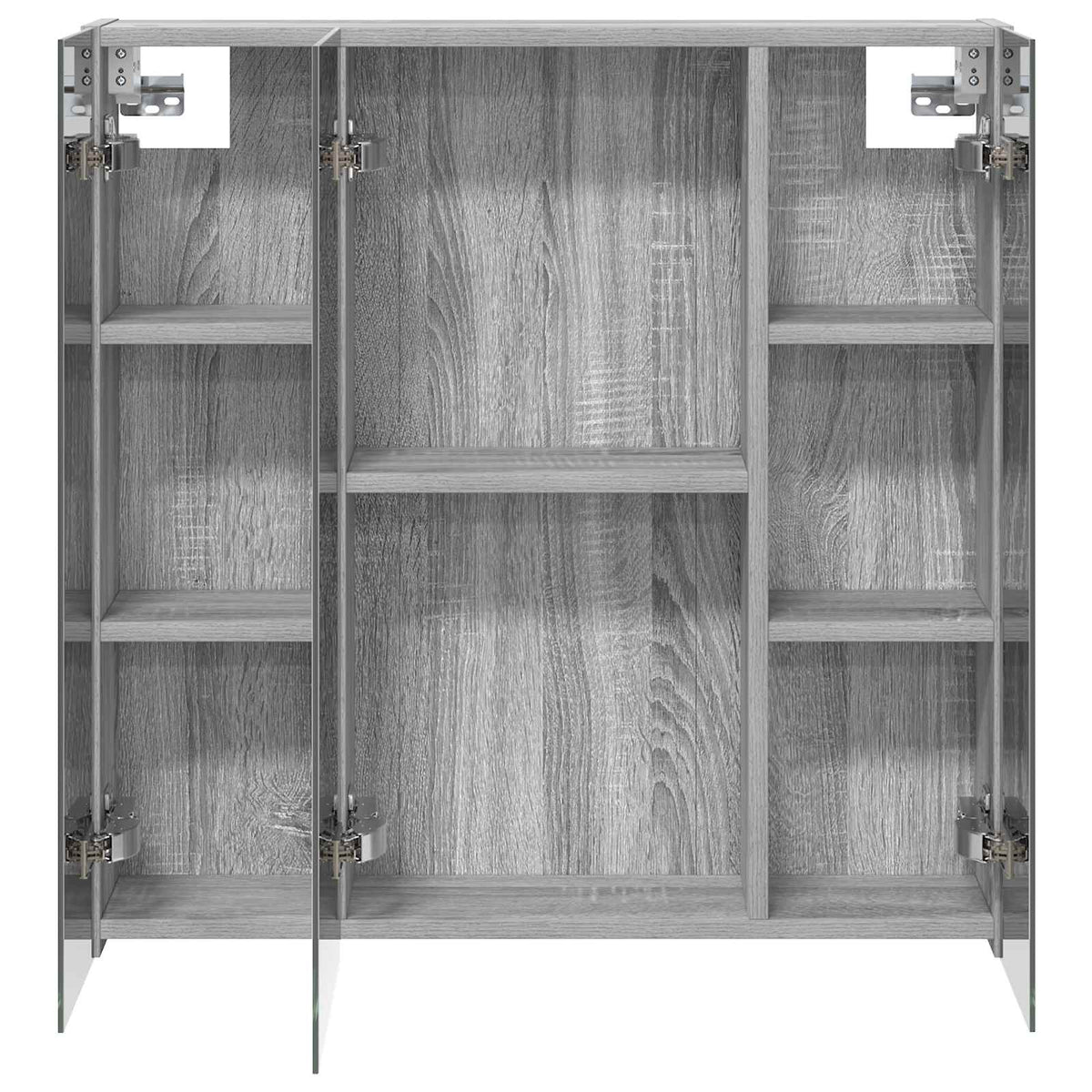 Bathroom Mirror Cabinet Grey Sonoma 70 x 14.5 x 70 cm