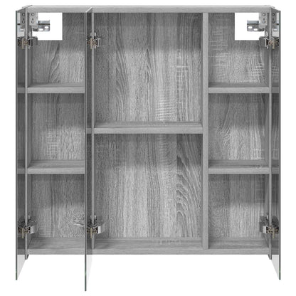Bathroom Mirror Cabinet Grey Sonoma 70 x 14.5 x 70 cm