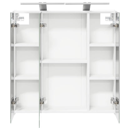 Bathroom Mirror Cabinet White 70 x 14.5 x 70 cm Engineered wood