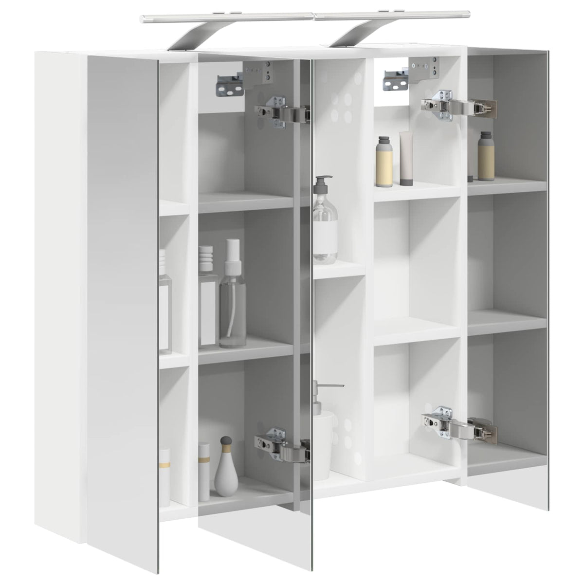 Bathroom Mirror Cabinet White 70 x 14.5 x 70 cm Engineered wood
