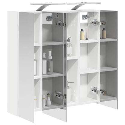 Bathroom Mirror Cabinet White 70 x 14.5 x 70 cm Engineered wood