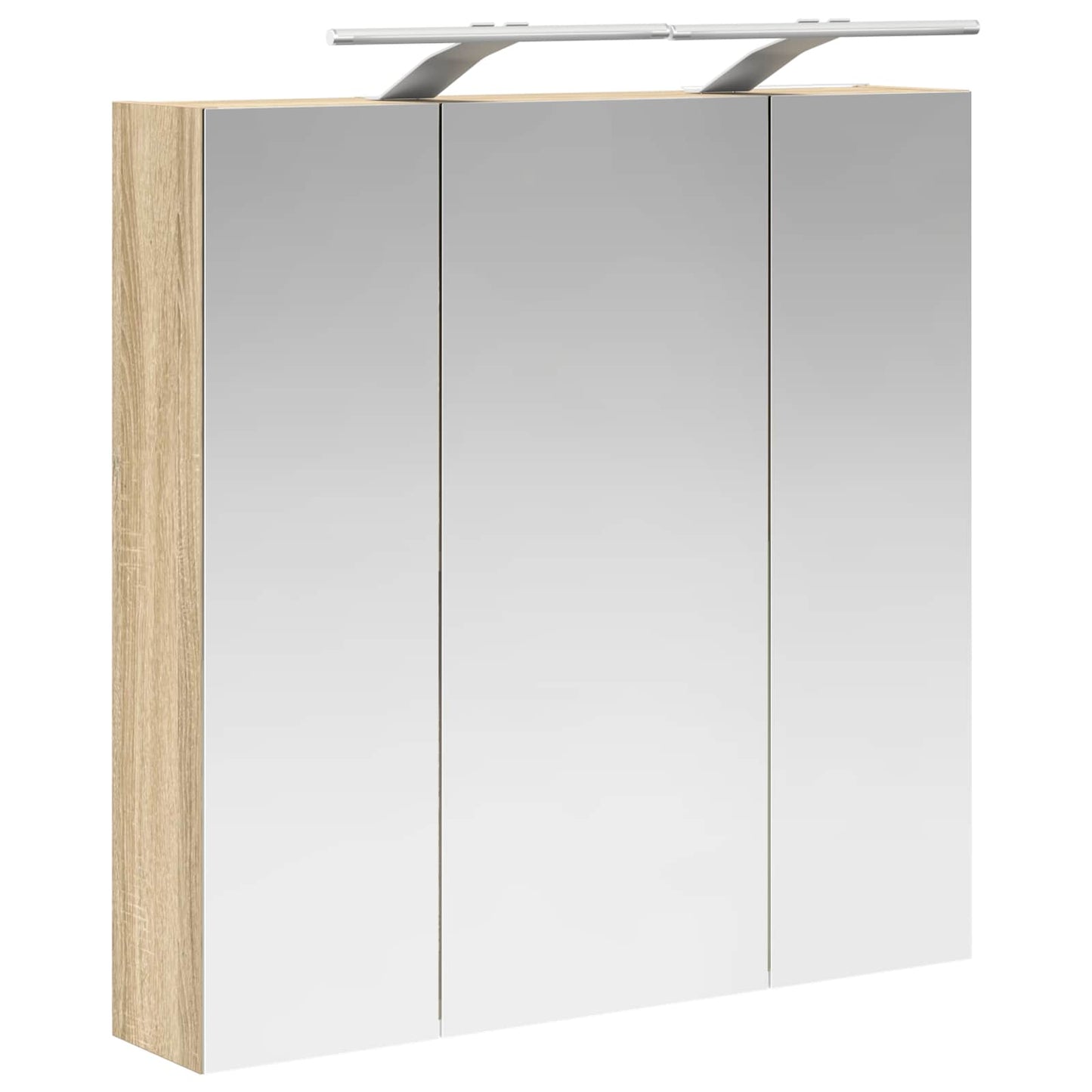 Bathroom Mirror Cabinet Sonoma Oak 70 x 14.5 x 70 cm
