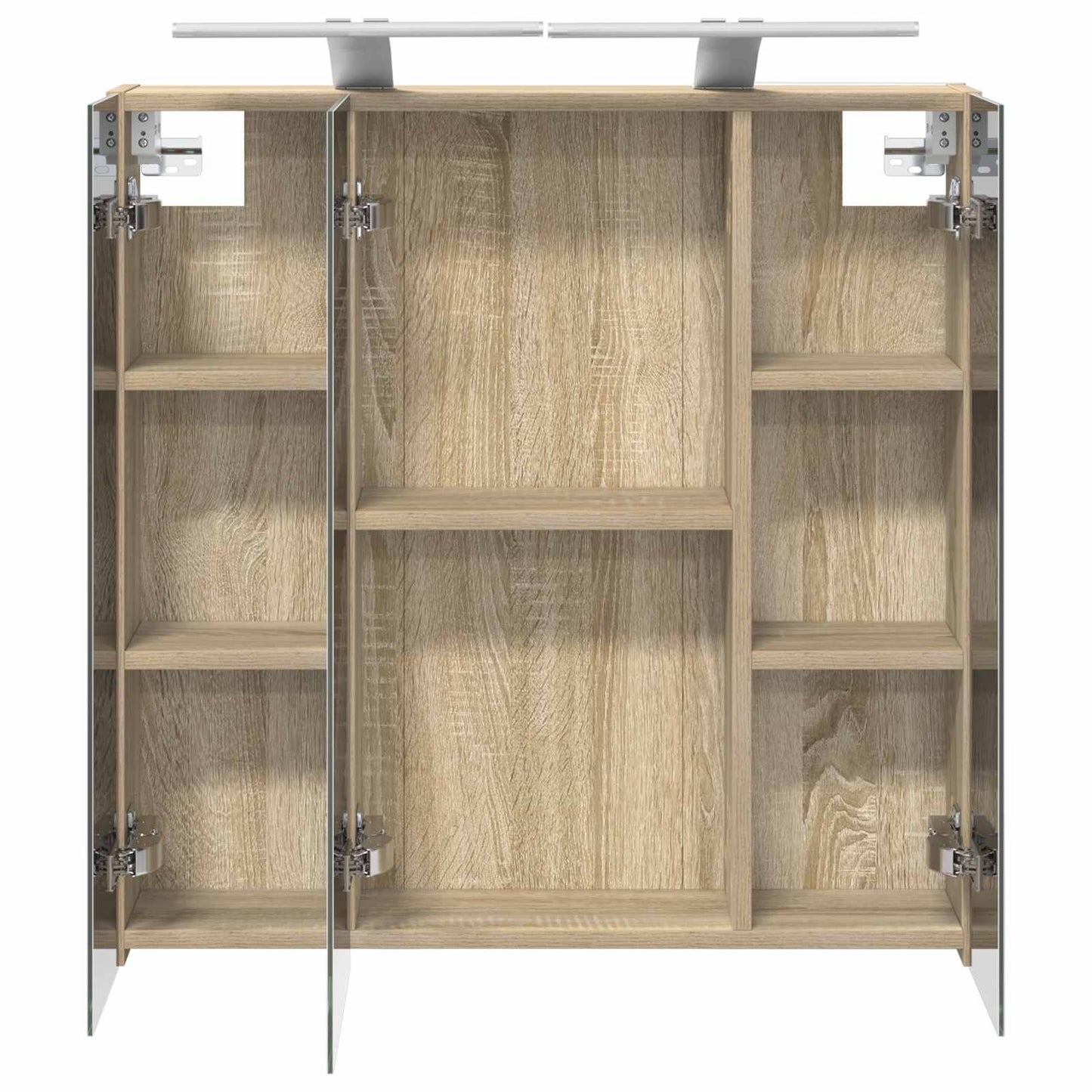 Bathroom Mirror Cabinet Sonoma Oak 70 x 14.5 x 70 cm