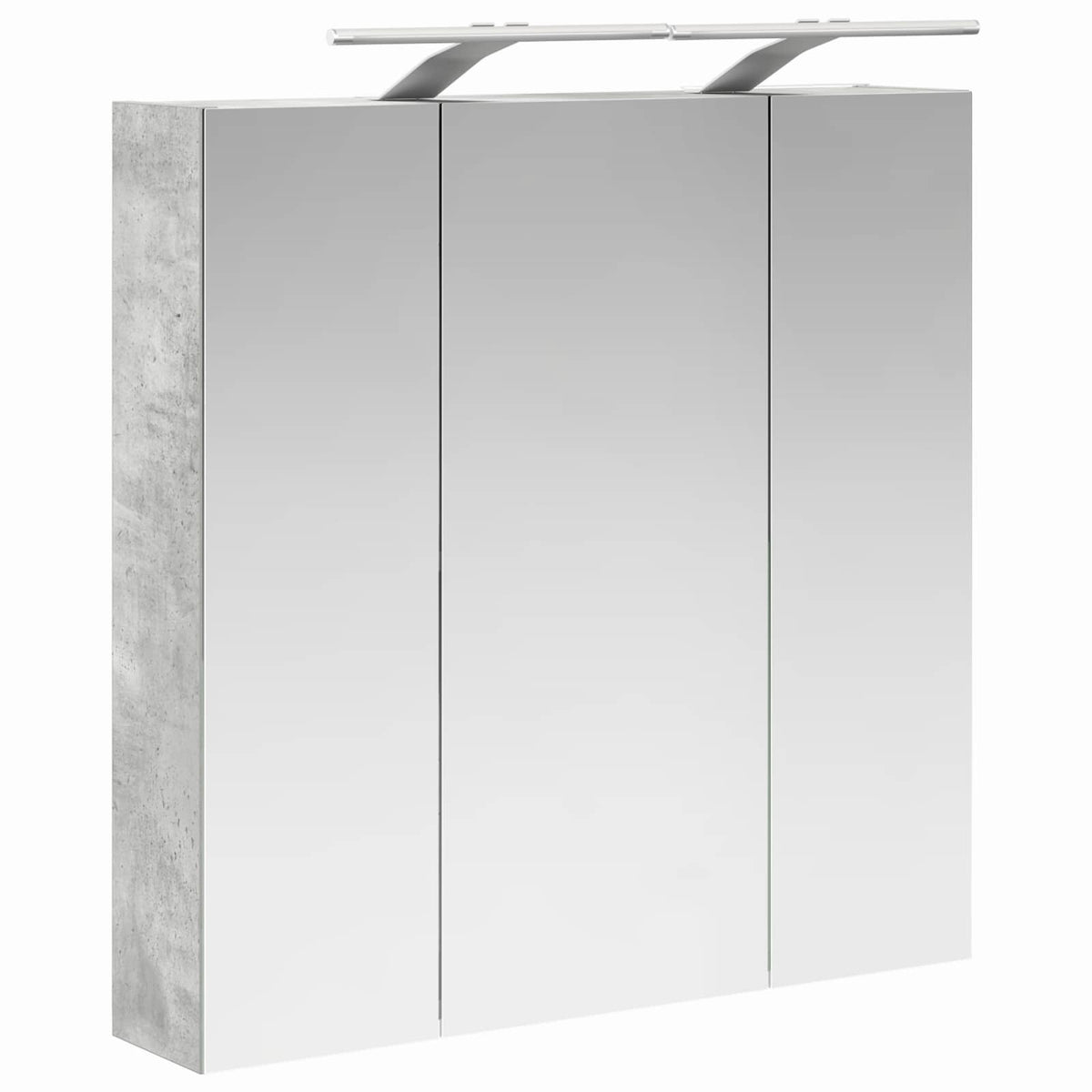 Bathroom Mirror Cabinet Concrete Grey 70 x 14.5 x 70 cm