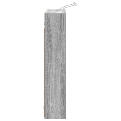 Bathroom Mirror Cabinet Grey Sonoma 70 x 14.5 x 70 cm