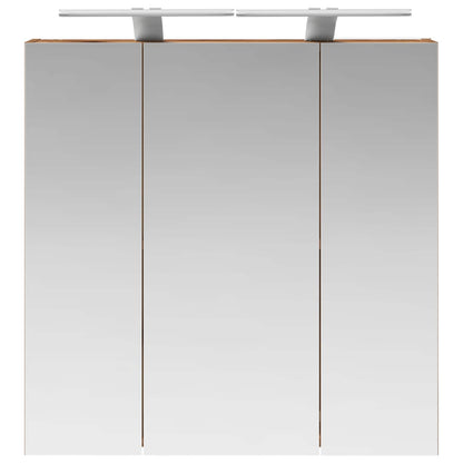 Bathroom Mirror Cabinet Old Wood 70 x 14.5 x 70 cm