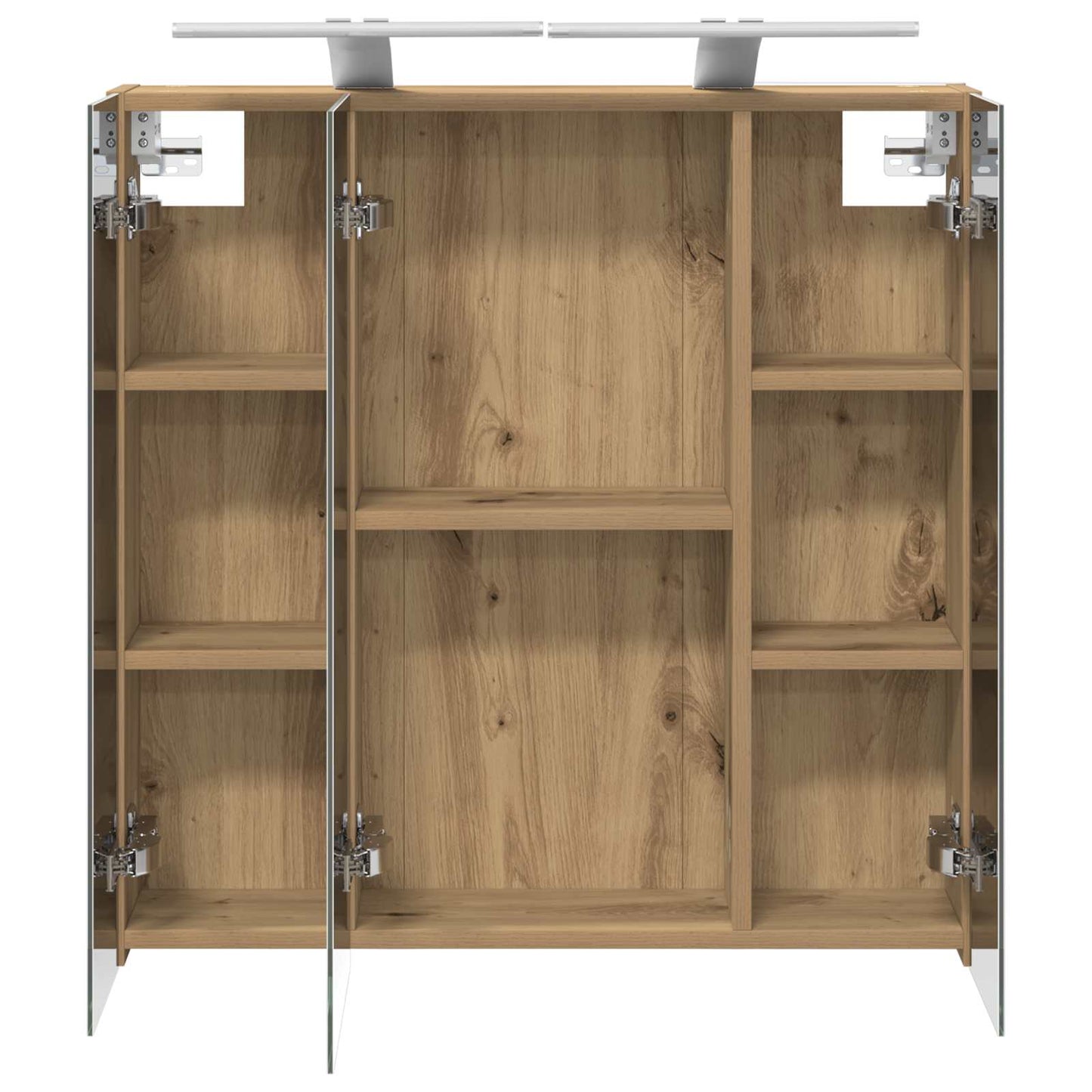Bathroom Mirror Cabinet Artisian Oak 70 x 14.5 x 70 cm