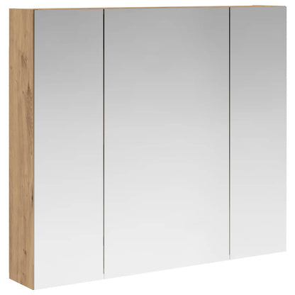 Bathroom Mirror Cabinet Artisian Oak 80 x 14.5 x 70 cm