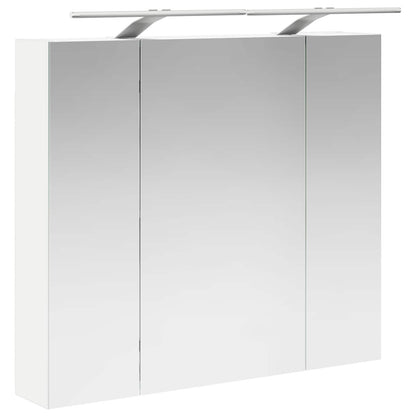 Bathroom Mirror Cabinet White 80 x 14.5 x 70 cm Engineered wood