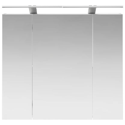 Bathroom Mirror Cabinet White 80 x 14.5 x 70 cm Engineered wood