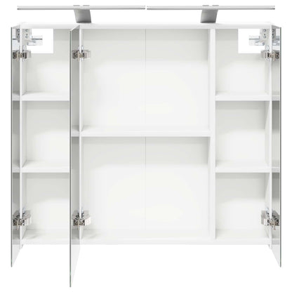 Bathroom Mirror Cabinet White 80 x 14.5 x 70 cm Engineered wood