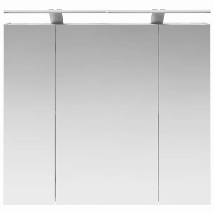 Bathroom Mirror Cabinet Black Oak 80 x 14.5 x 70 cm