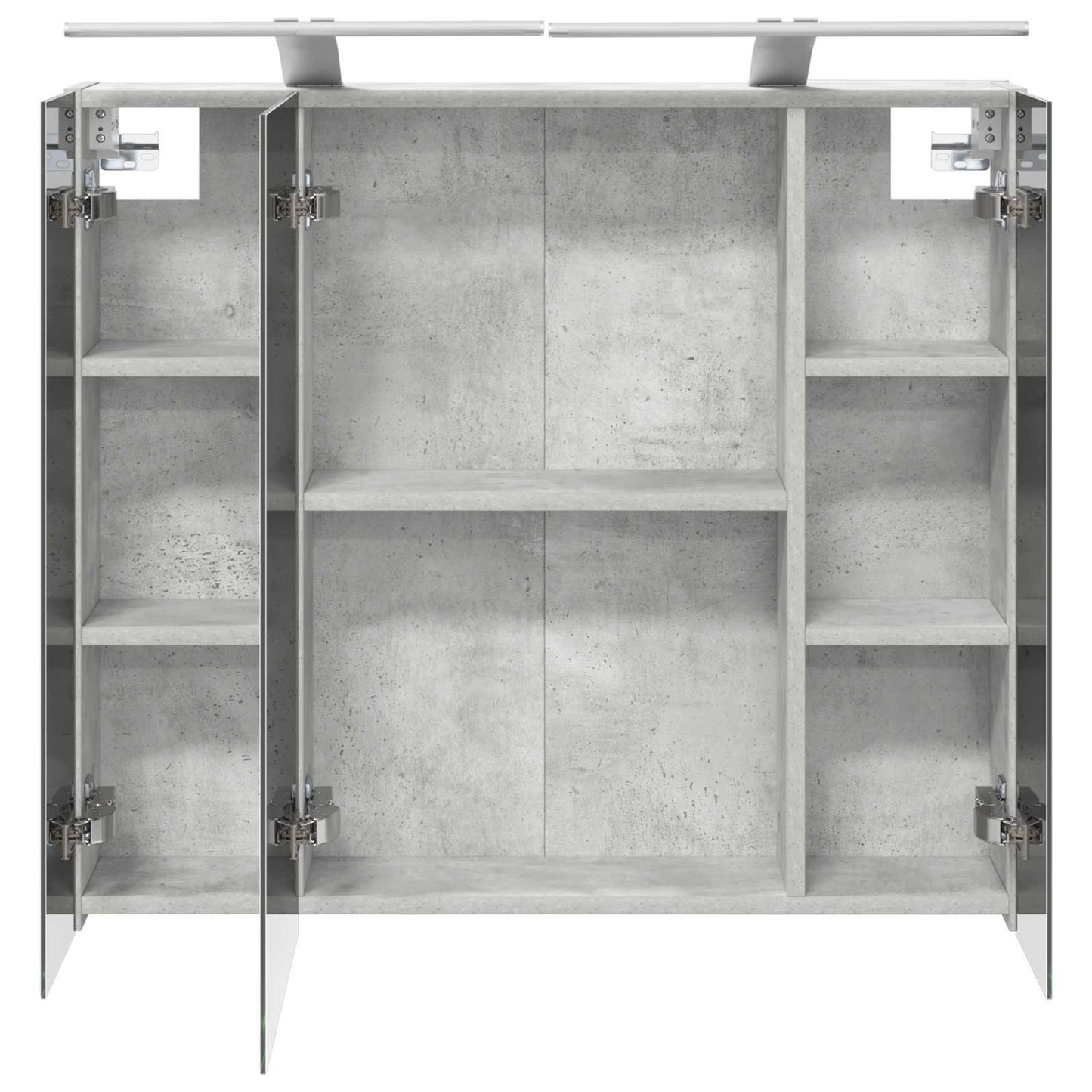 Bathroom Mirror Cabinet Concrete Grey 80 x 14.5 x 70 cm
