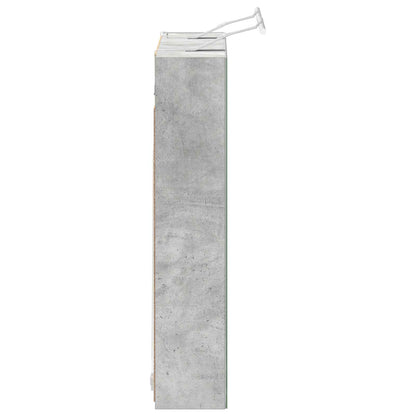 Bathroom Mirror Cabinet Concrete Grey 80 x 14.5 x 70 cm