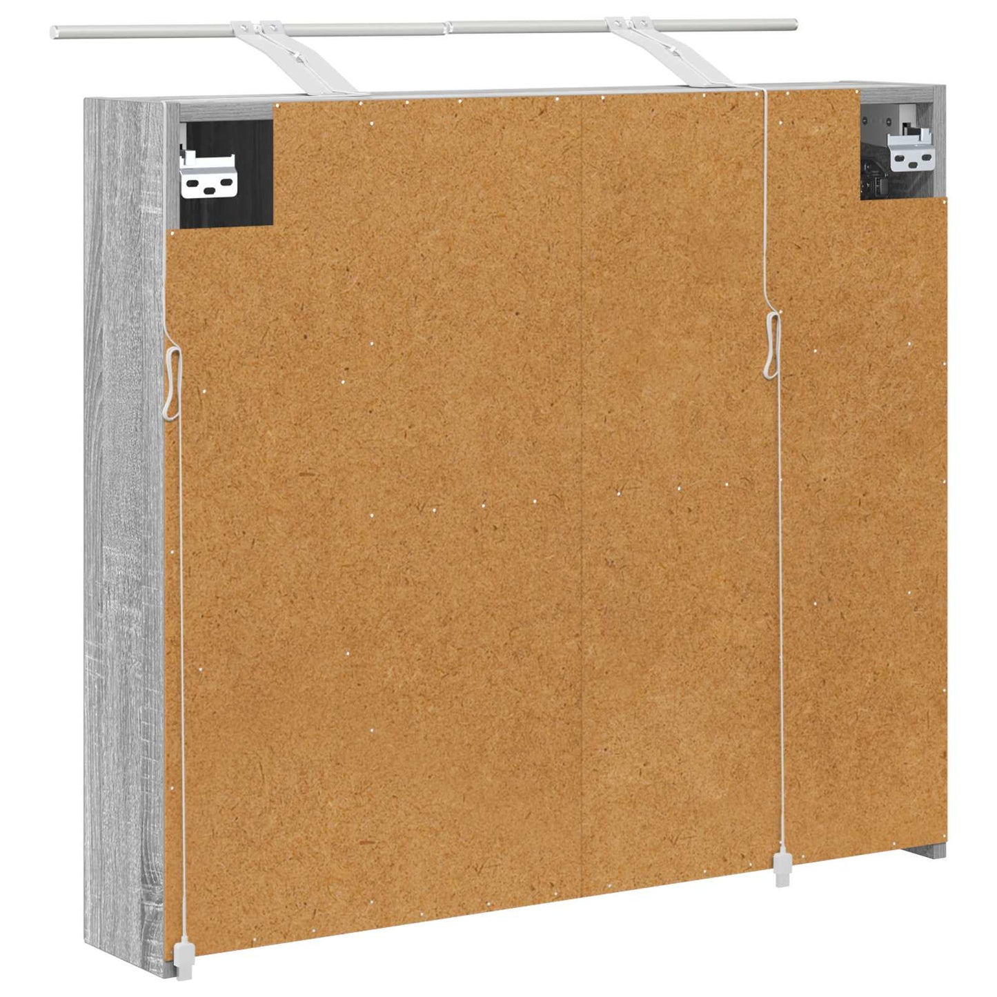 Bathroom Mirror Cabinet Grey Sonoma 80 x 14.5 x 70 cm