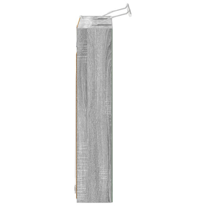 Bathroom Mirror Cabinet Grey Sonoma 80 x 14.5 x 70 cm