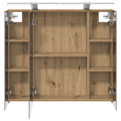 Bathroom Mirror Cabinet Artisan Oak 80 x 14.5 x 70 cm