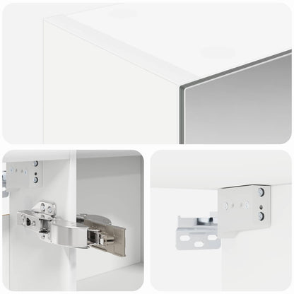 Bathroom Mirror Cabinet White 100 x 14.5 x 70 cm