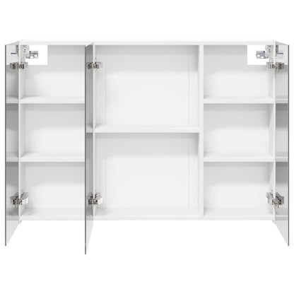 Bathroom Mirror Cabinet White 100 x 14.5 x 70 cm