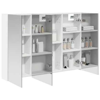 Bathroom Mirror Cabinet White 100 x 14.5 x 70 cm