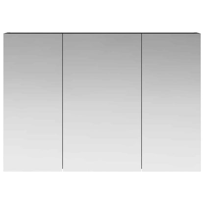 Bathroom Mirror Cabinet Black Oak 100 x 14.5 x 70 cm