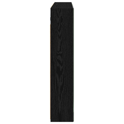 Bathroom Mirror Cabinet Black Oak 100 x 14.5 x 70 cm