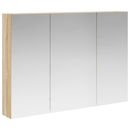 Bathroom Mirror Cabinet Sonoma Oak 100 x 14.5 x 70 cm