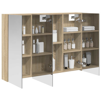 Bathroom Mirror Cabinet Sonoma Oak 100 x 14.5 x 70 cm