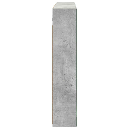 Bathroom Mirror Cabinet Concrete Grey 100 x 14.5 x 70 cm