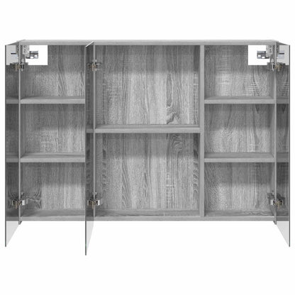 Bathroom Mirror Cabinet Grey Sonoma 100 x 14.5 x 70 cm