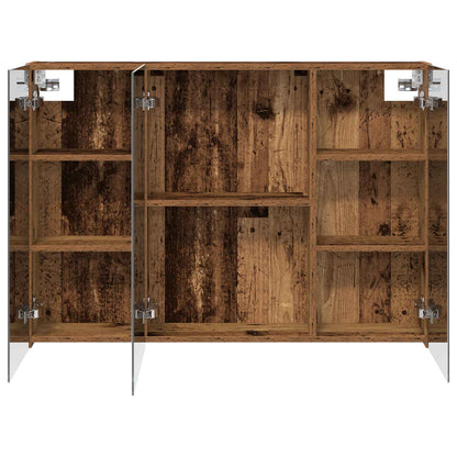 Bathroom Mirror Cabinet Old Wood 100 x 14.5 x 70 cm