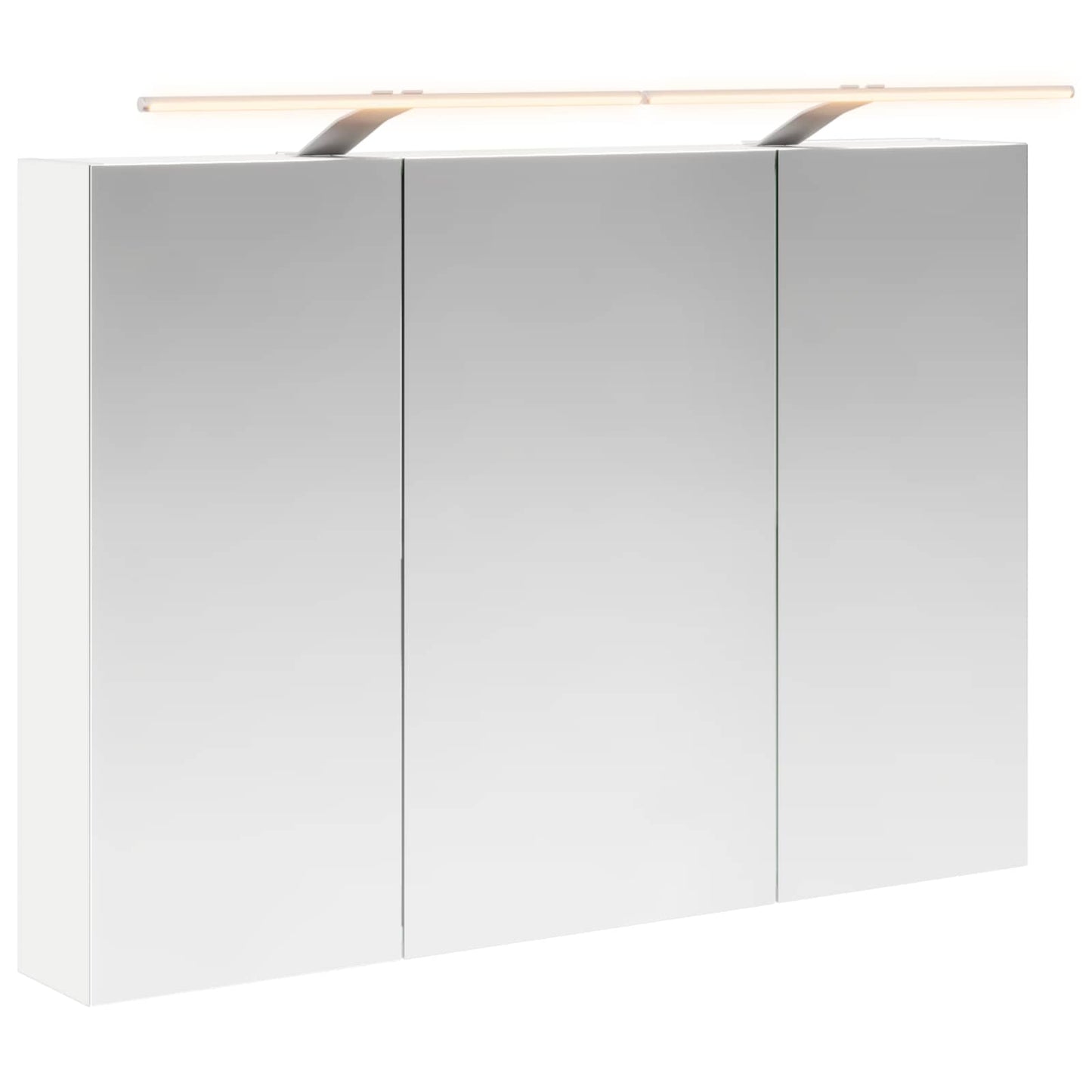 Bathroom Mirror Cabinet White 100 x 14.5 x 70 cm
