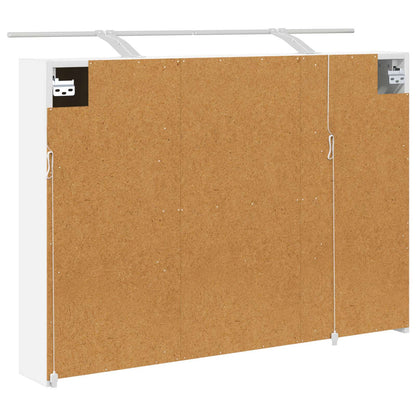 Bathroom Mirror Cabinet White 100 x 14.5 x 70 cm