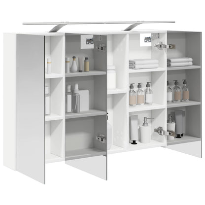 Bathroom Mirror Cabinet White 100 x 14.5 x 70 cm