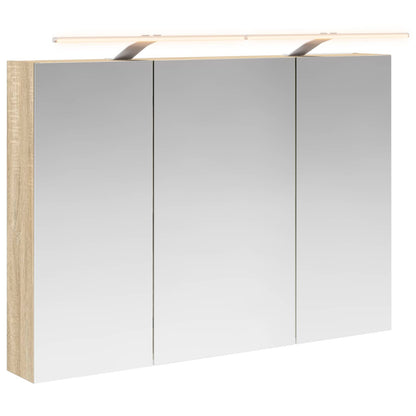 Bathroom Mirror Cabinet Sonoma Oak 100 x 14.5 x 70 cm