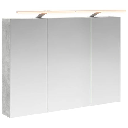 Bathroom Mirror Cabinet Concrete Grey 100 x 14.5 x 70 cm