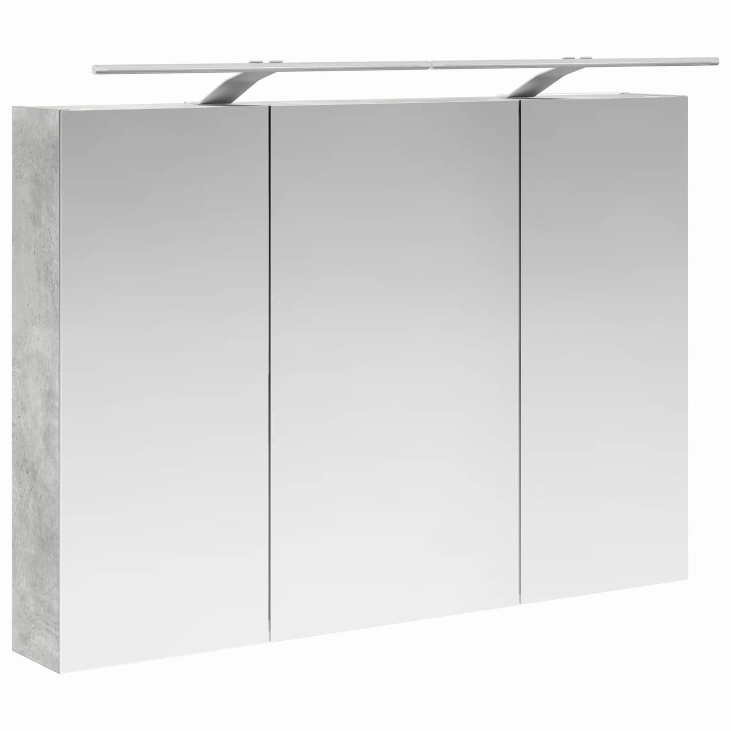 Bathroom Mirror Cabinet Concrete Grey 100 x 14.5 x 70 cm
