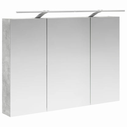 Bathroom Mirror Cabinet Concrete Grey 100 x 14.5 x 70 cm