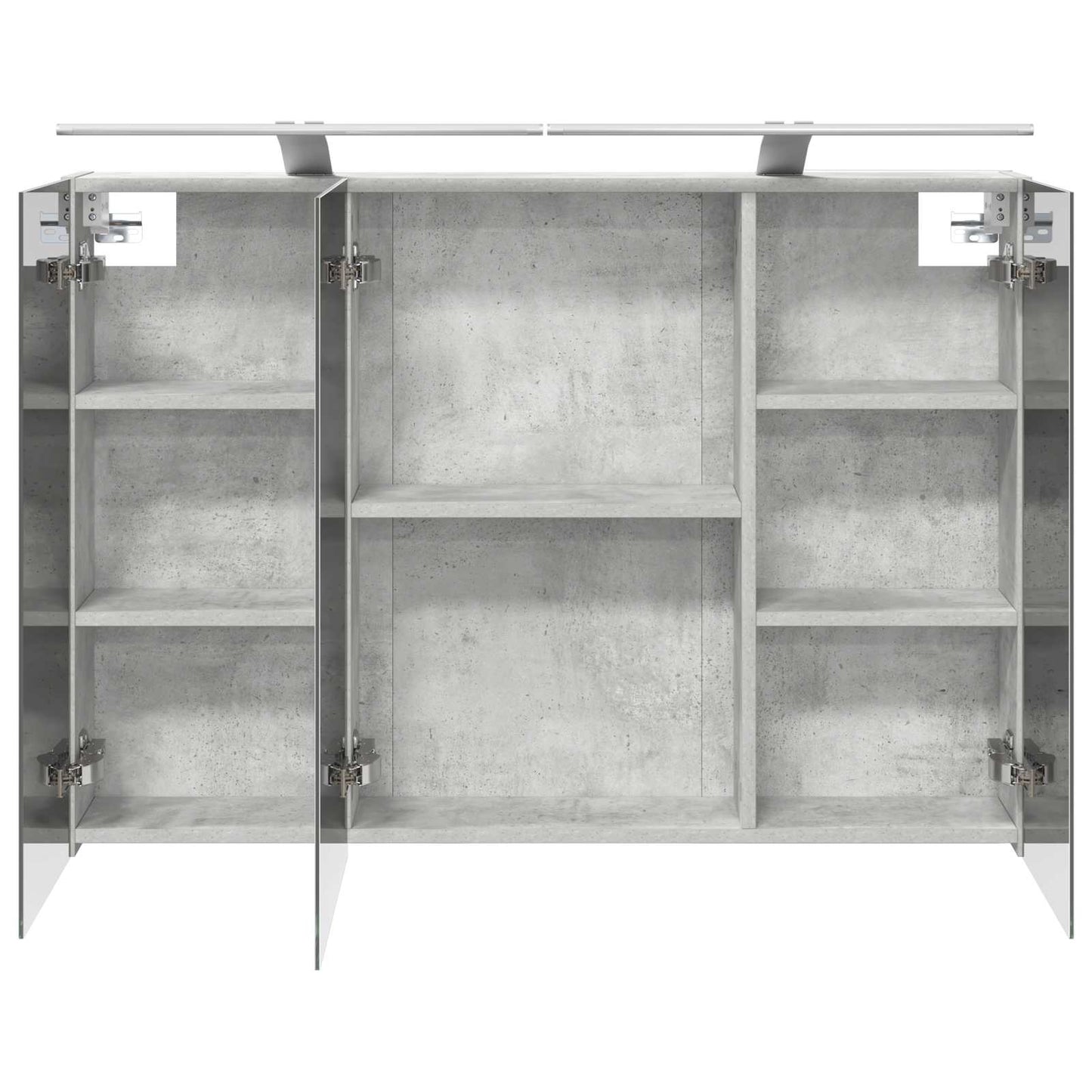 Bathroom Mirror Cabinet Concrete Grey 100 x 14.5 x 70 cm