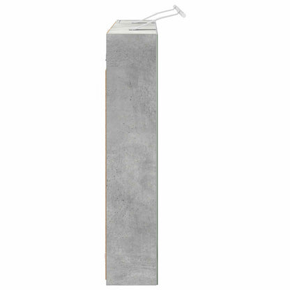 Bathroom Mirror Cabinet Concrete Grey 100 x 14.5 x 70 cm